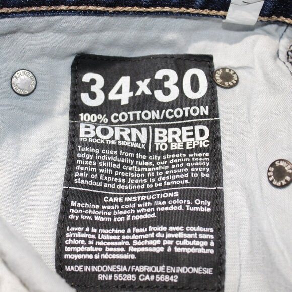 Express Blake Loose Fit Straight Leg Jeans - Picture 7 of 12